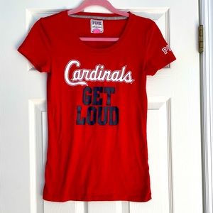 PINK Victoria's Secret MLB St. Louis Cardinals T shirt size small